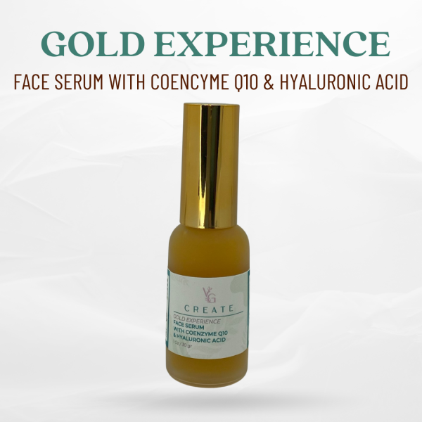 GOLD EXPERIENCE FACE SERUM WITH COENCYME Q10 & HYALURONIC ACID