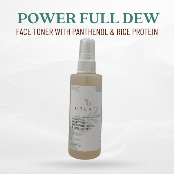 POWER FULL DEW FACE TONER WITH PANTHENOL & RICE PROTEIN 8 oz
